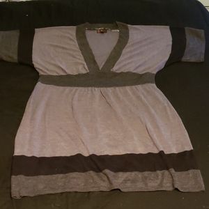 R&K Originals Gray knit dress